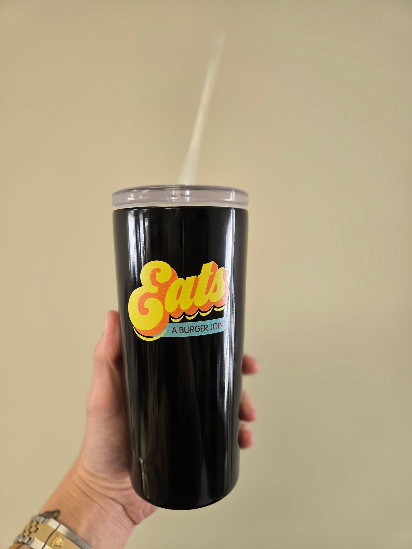 Eats Insulated Tumbler with Straw