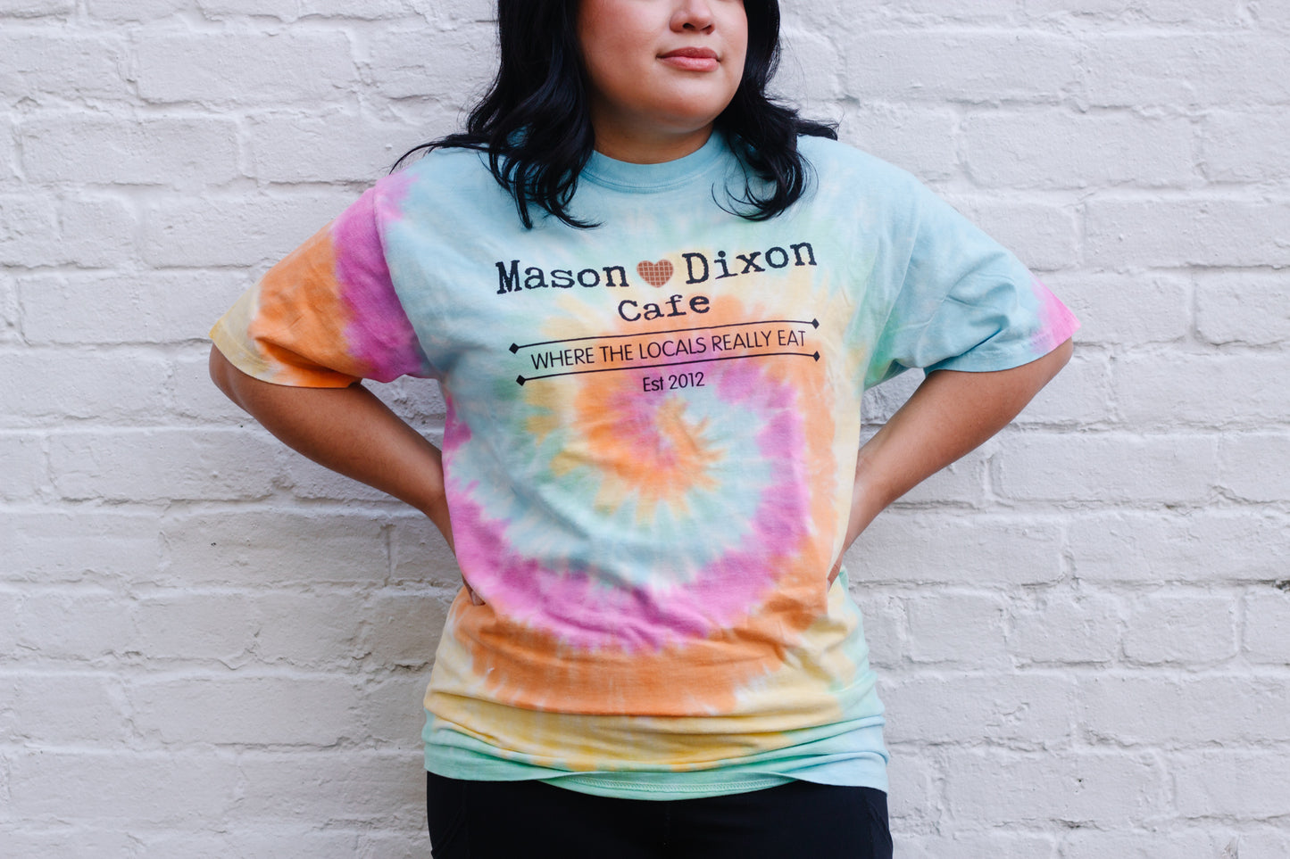 M-D Tie Dye Tee- Pastel